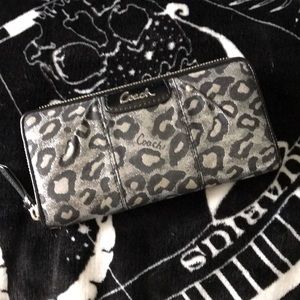 Coach leopard wallet